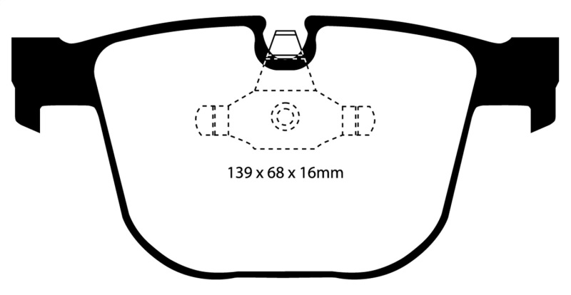 EBC S13 Brake Pad and Rotor Kit (1x ebcDP41451R, 1x ebcRK1761) thumbnail 5