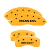 MGP 4 Caliper Covers Engraved Front Honda Engraved Rear Odyssey Yellow finish black ch thumbnail 8