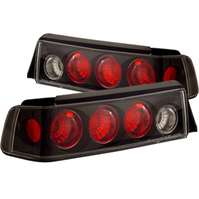 ANZO 1988-1991 Honda Civic Taillights Black thumbnail 3