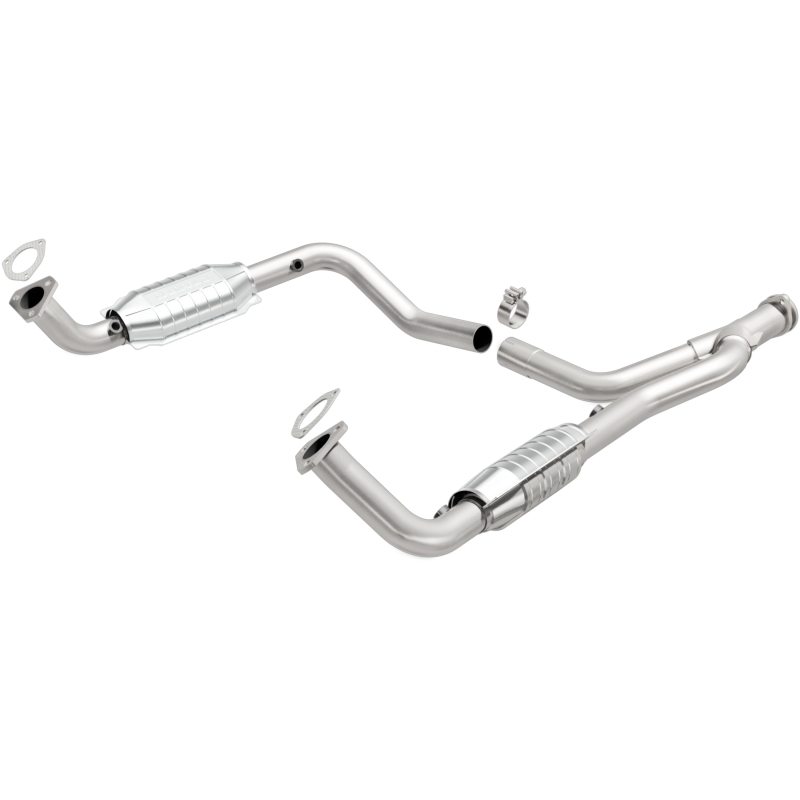 MagnaFlow DF Cat. Conv 95-99 Range Rover 4.0/4.6L GEMS Y-Pipe Assembly *NOT FOR SALE IN CALIFORNIA* thumbnail 2