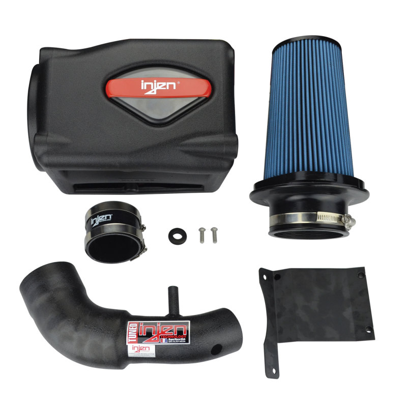 Injen 07-09 Wrangler 3.8L V6 w/ Box Wrinkle Black Power-Flow Air Intake System thumbnail 6