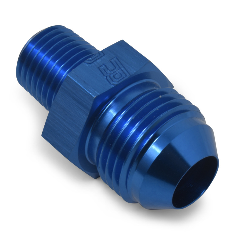 Russell Performance -6 AN to 3/8in NPT Straight Flare to Pipe (Blue) (25 pcs.) thumbnail 7