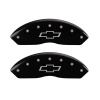 MGP Front set 2 Caliper Covers Engraved Front Bowtie Black finish silver ch thumbnail 7