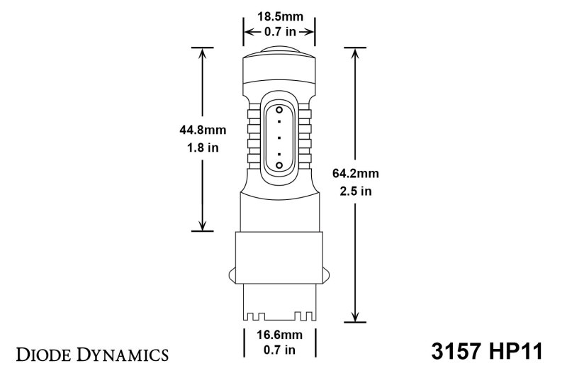 Diode Dynamics 07-13 GMC Sierra 1500 Rear Turn/Tail Light LED 3157 Bulb HP11 LED - Red Set of 4 thumbnail 8