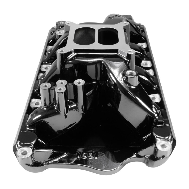 Edelbrock Performer RPM Air-Gap Intake Manifolds 7581-BP Manifold, Air Gap, Dual Plane, Black Plasma Coated, Natural, Square Bore, Ford, 351W, Each thumbnail 4