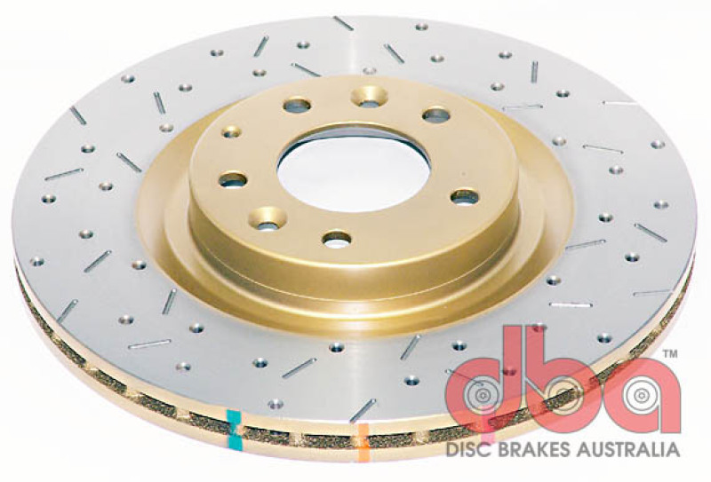 DBA HD Series 4000XS Brake Rotors DBA42550XS Disc Rotor, Cross-Drilled, Slotted, 4000 XS Series, Uni-Directional, Mazda, Front, Each thumbnail 7