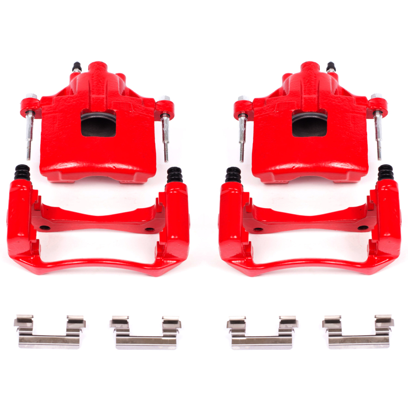 Power Stop 00-05 Buick LeSabre Front Red Calipers w/Brackets - Pair