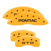 MGP 4 Caliper Covers Engraved Front Pontiac Rear Gto Yellow Finish Black Char 2004 Pontiac GTO thumbnail 9