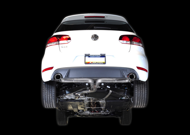 AWE Tuning Mk6 GTI Performance Cat-Back - Diamond Black Round Tips thumbnail 8