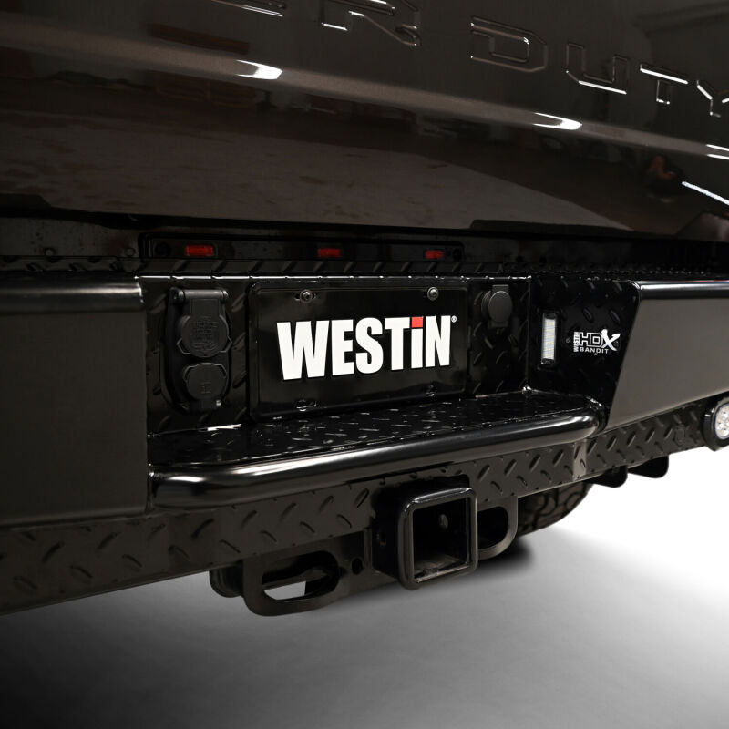 Westin HDX Bandit Rear Bumpers for 2023-2025 F-250 SUPER DUTY, F-350 DUTY - 58-341205 Bumper, Bandit, Fabricated, Steel, Black Textured Powdercoated, Rear, Chevrolet, Each thumbnail 6