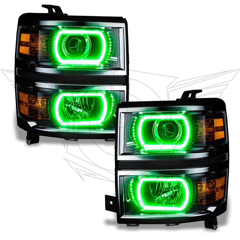 Oracle Chevy Silverado 14-15 Halo Kit Projector Style - ColorSHIFT w/ Simple Controller