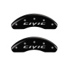 MGP Front set 2 Caliper Covers Engraved Front 2015/Civic Black finish silver ch thumbnail 7