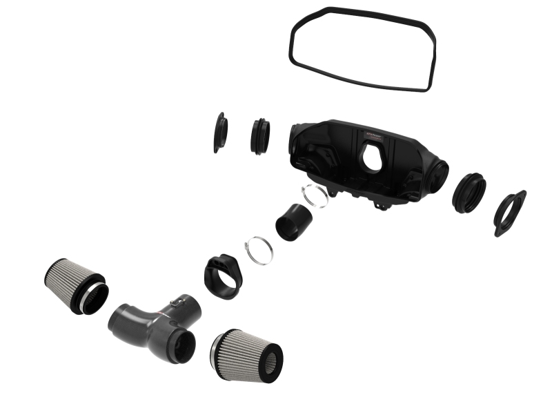 aFe 2020 Corvette C8 Track Series Carbon Fiber Cold Air Intake System With Pro DRY S Filters thumbnail 8