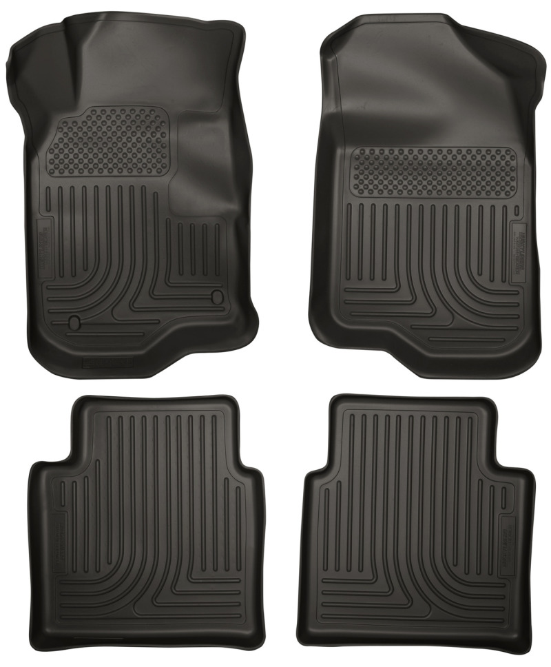 Husky Liners 08-12 Chevy Malibu/07-09 Saturn Aura WeatherBeater Combo Black Floor Liners thumbnail 2