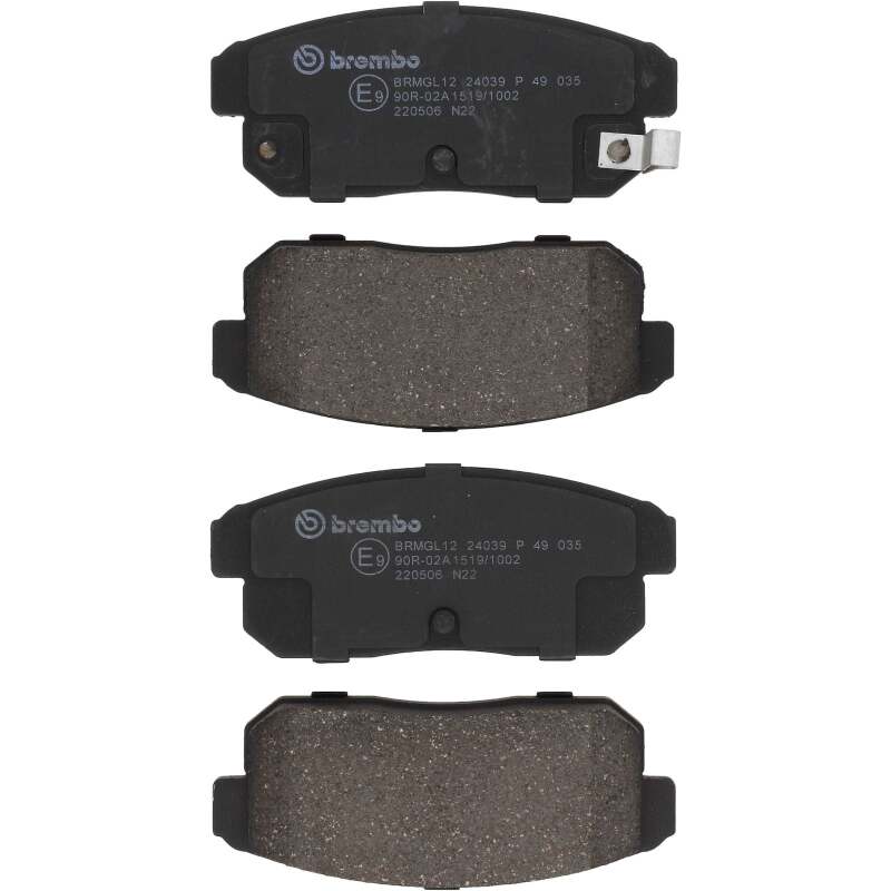 Brembo OE 04-11 Mazda RX-8/02-04 Nissan Sentra PRIME Low-Met Brake Pad - Rear thumbnail 2