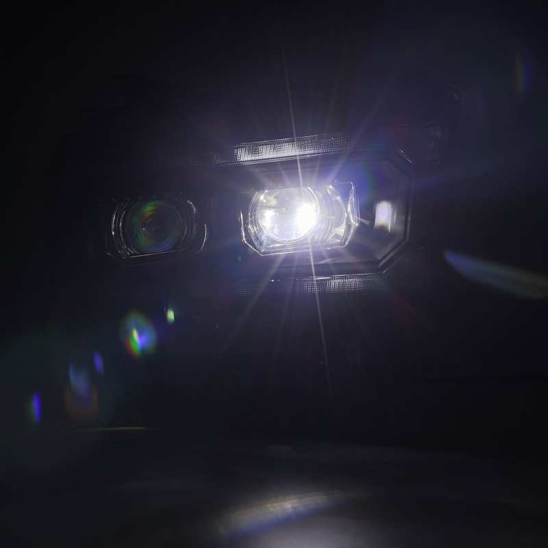 AlphaRex 19-21 Ram 2500 LUXX LED Proj Headlights Plank Style Black w/Activ Light/Seq Signal/DRL thumbnail 7