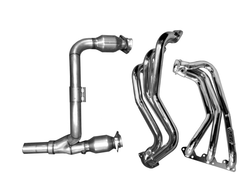 BBK 07-11 Jeep 3.8 V6 Long Tube Exhaust Headers And Y Pipe And Converters - 1-5/8 Ti Ceramic thumbnail 6