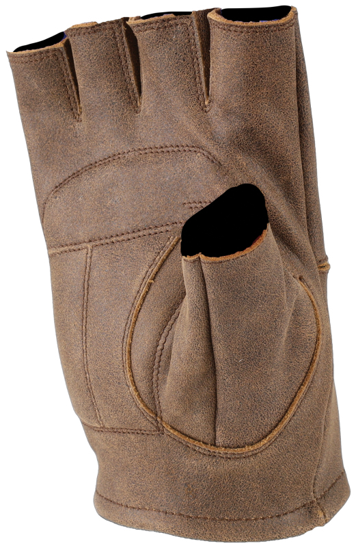 Kuryakyn Leather By River Road Buster Vintage Shorty Gloves Black - XL thumbnail 3