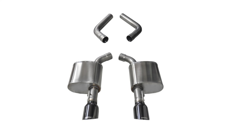 Corsa 2017-2020 Dodge Charger 6.4L/17-19 Dodge Charger 5.7L Black Sport AxleBack Exhaust w/4.5inTips thumbnail 2