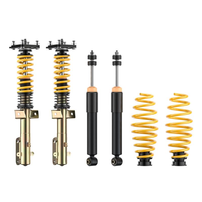 ST Suspensions Performance Coilover Kits 18230855 Kit, Performance, Front and Rear, Twin-Tube, Aluminum Body, Yellow Powdercoated Spring, Ford, Kit thumbnail 5