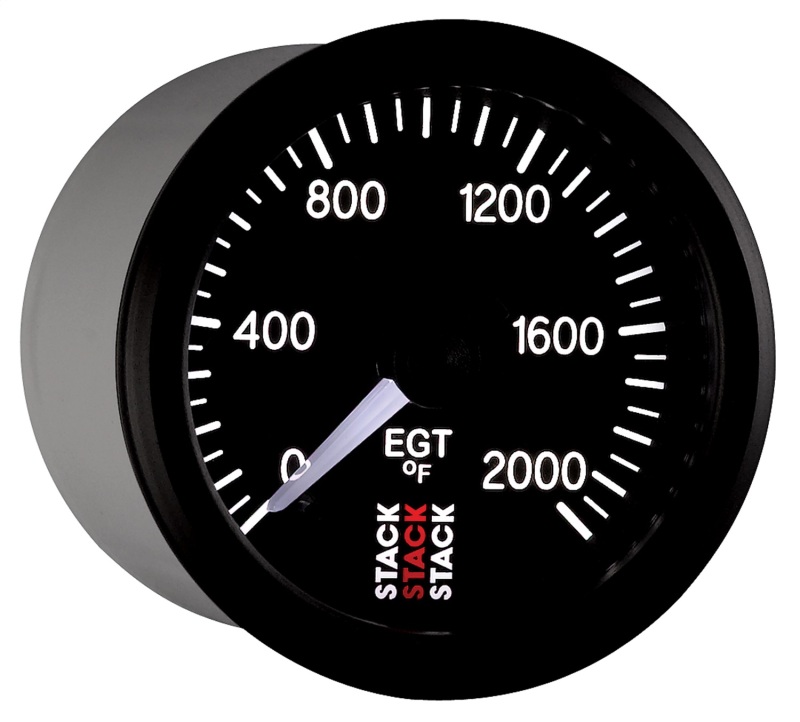 Autometer Stack 52mm 0-2000 Deg F Pro Stepper Motor Exhaust Gas Temp Gauge - Black thumbnail 5