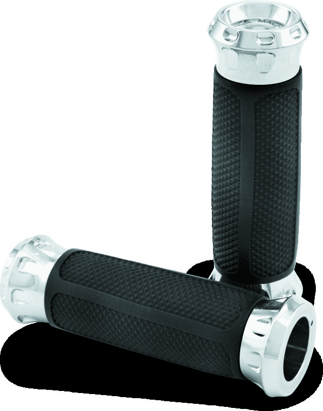 Performance Machine Handle Grip Set Overdrive - Chrome