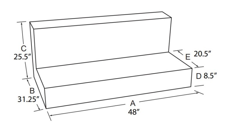TRA L-Shape Liquid Storage Tank - Alum