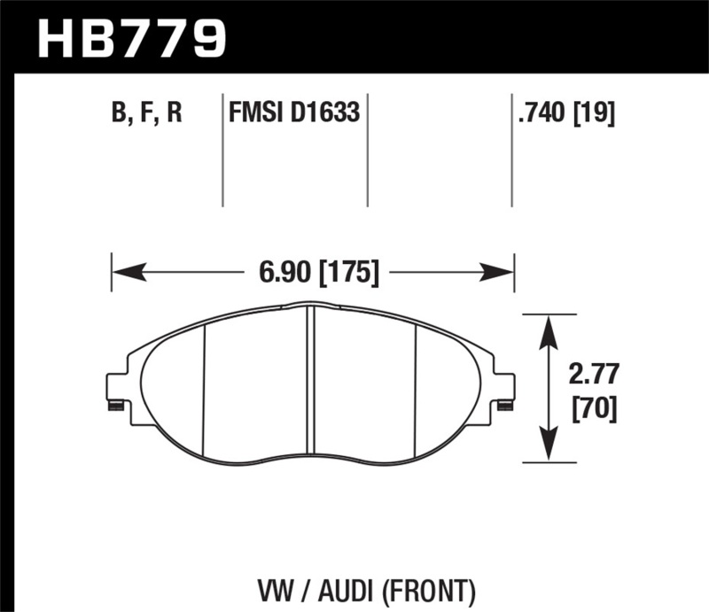 Hawk High Performance Street 5.0 Brake Pads thumbnail 2