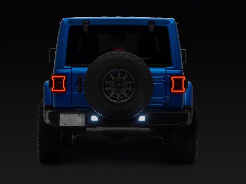 Raxiom 18-26 Jeep Wrangler JL Clear LED Rear Bumper Reflector Lights- White LED thumbnail 7