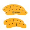 MGP 4 Caliper Covers Engraved Fr Lincoln Rr Star Logo Yellow Finish Blk Char 2002 Lincoln Navigator thumbnail 8