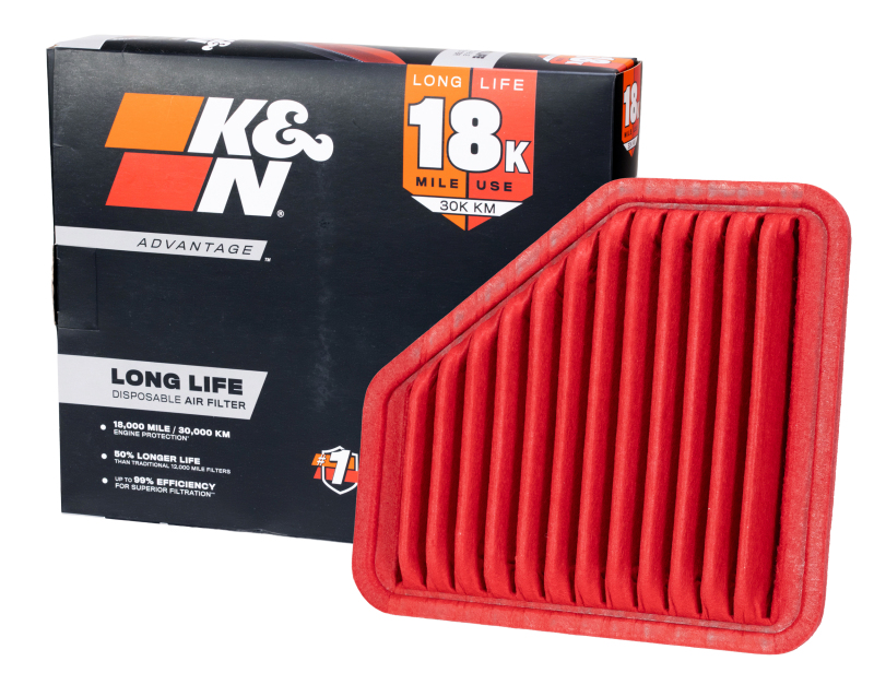 K&N Advantage Air Filter 18K Miles Chevrolet Cobalt 05-10 Pontiac G5 07-09 thumbnail 2
