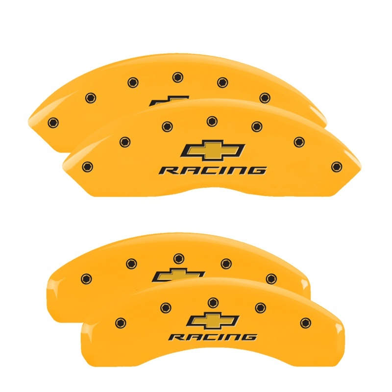 MGP 4 Caliper Covers Engraved Front & Rear MGP Yellow finish black ch thumbnail 5