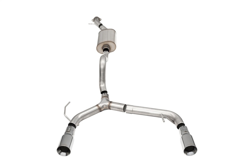 Corsa 21-25 Ford Bronco 2.3L 2-Door 2.75in Cat-Back Dual Rear Exhaust w/4in Straight-Cut Polish Tips