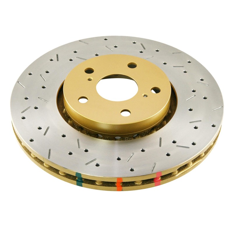 DBA HD Series 4000XS Brake Rotors DBA42702XS Disc Rotor, Cross-Drilled, Slotted, 4000 XS Series, Uni-Directional, Lexus, Front, Each thumbnail 9