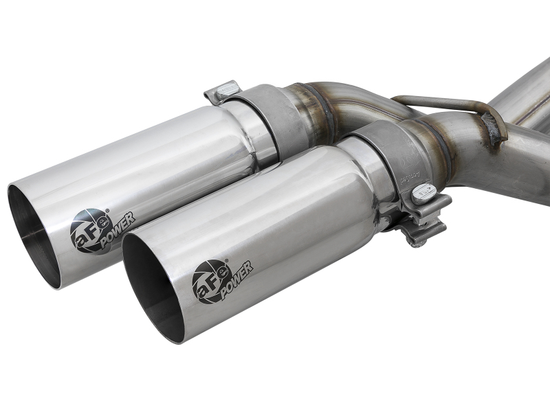 aFe Rebel Series 3in. to 2.5in. 409 SS C/B Exhaust 11-14 Ford F-150 V6-3.5L (tt) - Polished Tip thumbnail 7