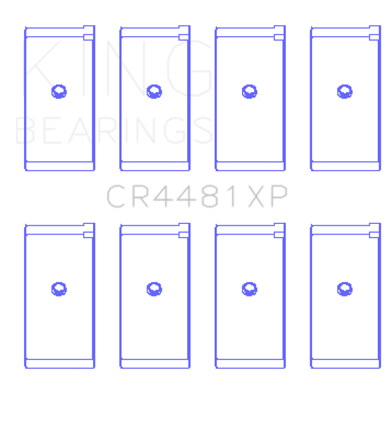 King Engine Bearings Mitsubishi 4G63/4G64 6 Bolt 1st Gen DSM Performance Rod Bearing Set - Size STDX thumbnail 2
