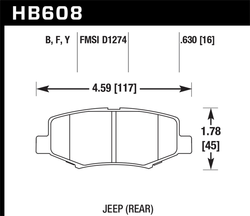 Hawk LTS Street Brake Pads thumbnail 8