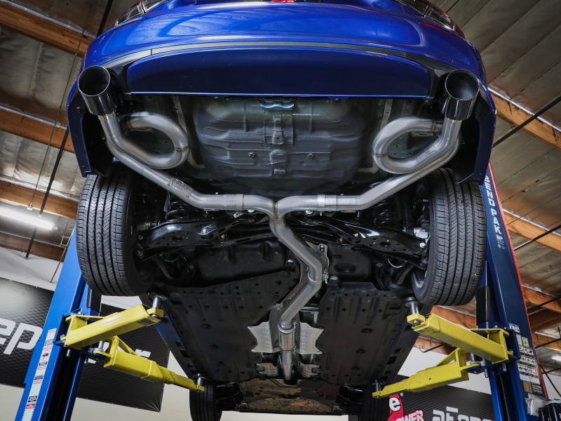 aFe POWER Takeda 22-23 Honda Civic Si I4-1.5L (t) 2.5in to 3in 304 SS CB Exhaust - Blue Flame Tips thumbnail 7