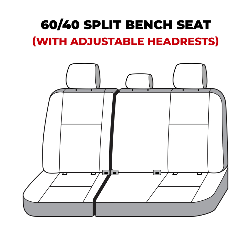 Covercraft 21-23 Chevrolet Tahoe Polycotton SeatSaver Custom Third Row Seat Covers - Grey