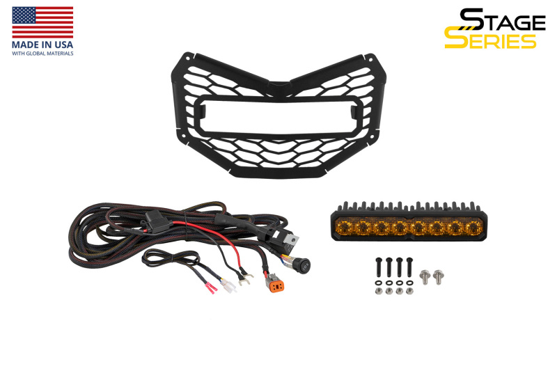Diode Dynamics 17-26 Can Am Maverick X3 SS10 Grille Sport Yellow Combo