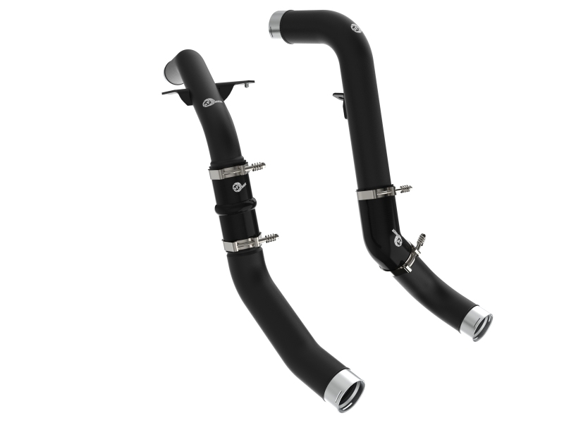 BladeRunner 2-1/2 IN & 3 IN Aluminum Hot and Cold Charge Pipe Kit Black