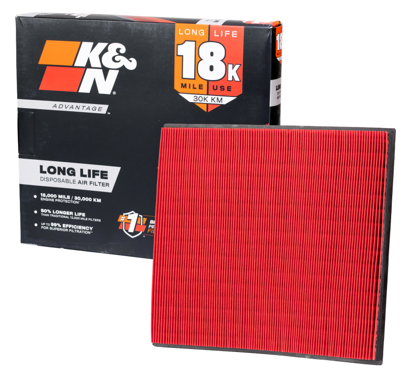 K&N Advantage Air Filter 18K Miles BMW X6 L6-3.0L F/I 2008-2017 thumbnail 3