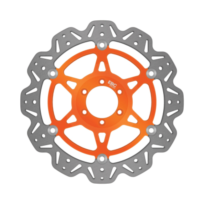 EBC 95-99 KTM EXC 250 Front Orange OSX Oversize Rotor