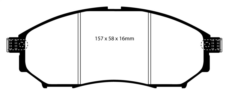 EBC S13 Brake Pad and Rotor Kit (1x ebcRK7218, 1x ebcDP41671R) thumbnail 5