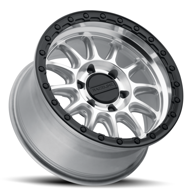 Raceline 960MB Alpha 17x8.5in / 6X135 BP / 35mm Offset / 87.1mm Bore - Machined w/Black Ring thumbnail 4