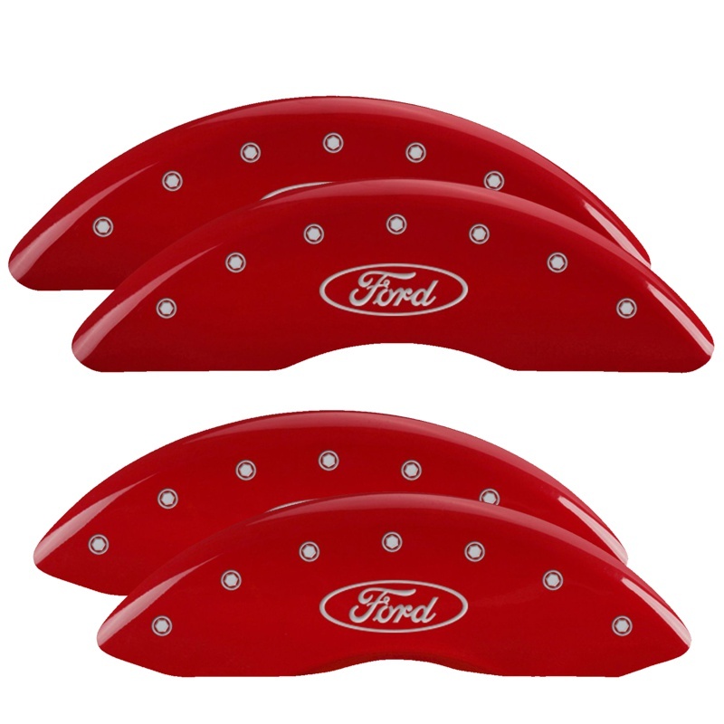 MGP 4 Caliper Covers Engraved Front & Rear ST Red finish silver ch thumbnail 3