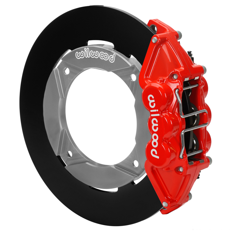 Wilwood 2020+ Polaris RZR Pro UTV6 Rear Kit 11.25in - Red Calipers/Blank Rotors thumbnail 4