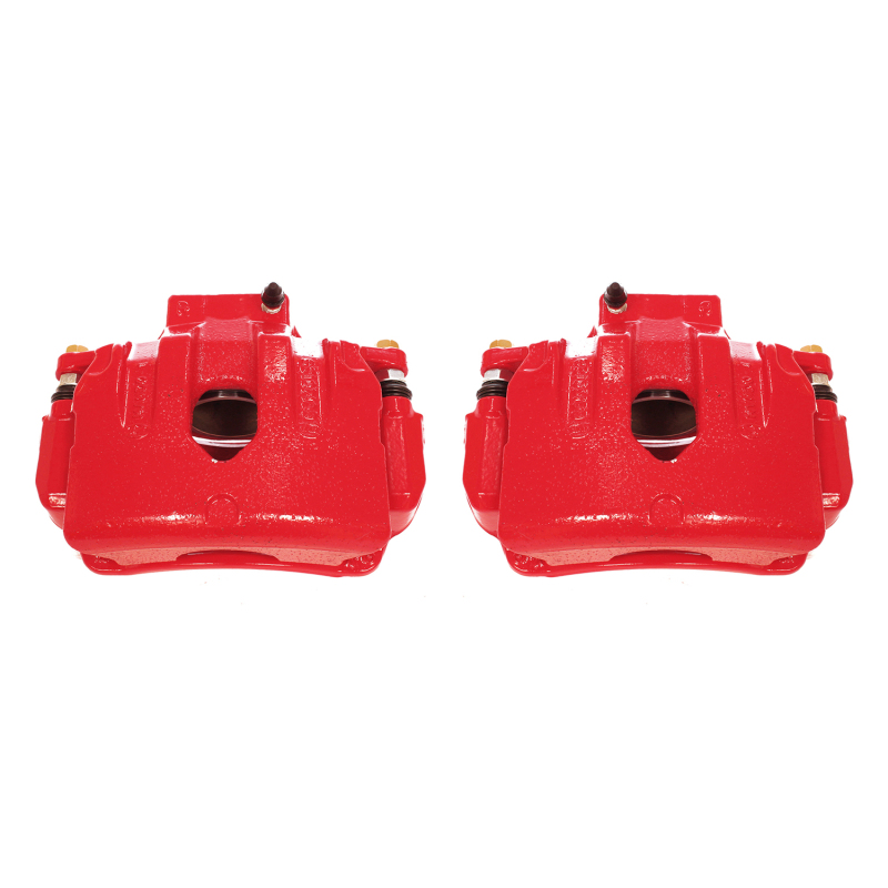 Power Stop 10-16 Hyundai Genesis Coupe Front Red Calipers w/Brackets - Pair