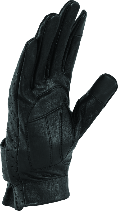 Kuryakyn Leather By River Road Tucson Leather Perforated Gloves Black - Small thumbnail 4