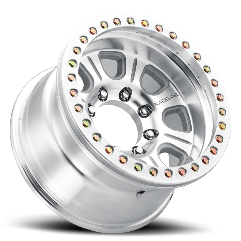 Raceline RT233 Monster 17x9.5in / 5x139.7 BP / -32mm Offset / 107.95mm Bore- Machined Beadlock Wheel thumbnail 3
